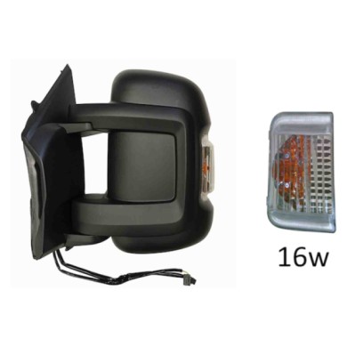 GUIDA_ALLA_SCELTA.JPG Retrovisore Elettrico Nero Ripiegabile 10 Pin Sinistro Citroen Jumper Dal 2006 Al 2014