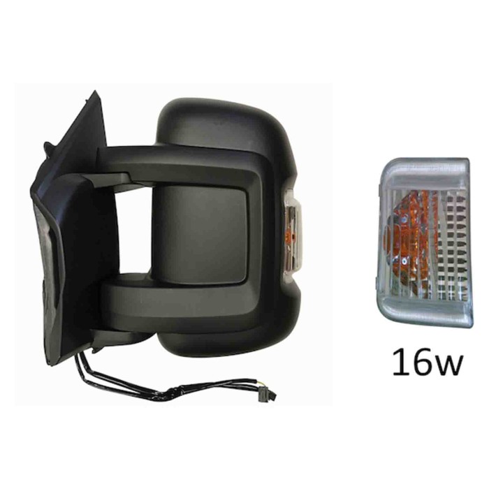 GUIDA_ALLA_SCELTA.JPG Retrovisore Elettrico Nero Ripiegabile 10 Pin Sinistro Citroen Jumper Dal 2006 Al 2014
