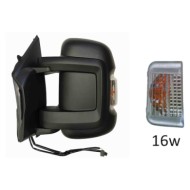 Retrovisore Elettrico Nero Ripiegabile 10 Pin Sinistro Citroen Jumper Dal 2006 Al 2014