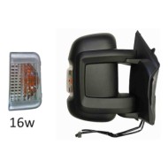 Retrovisore Elettrico Nero Ripiegabile 10 Pin Destro Citroen Jumper Dal 2006 Al 2014