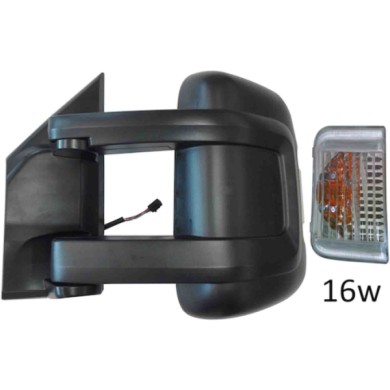 GUIDA_ALLA_SCELTA.JPG Retrovisore Elettrico Nero Freccia Retrovisore Ambrata Specchio Convesso Cromato Termico 16w Sinistro Citr