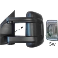 Retrovisore Manuale Nero Freccia Retrovisore Bianca Specchio Convesso Cromato 5w Sinistro Citroen Jumper 2006-2014