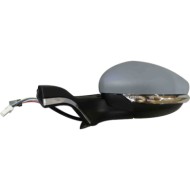 Retrovisore Elettrico Con Primer Base Cromata 9 Pin Sinistro Peugeot 2008 Dal 2013 Al 2016
