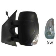 Retrovisore Manuale Nero Freccia Retrovisore Bianca Specchio Convesso Cromato (doppio Vetro) 5w Sinistro Nissan Nv400 Dal 2011