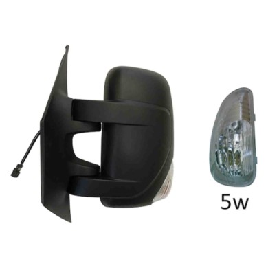GUIDA_ALLA_SCELTA.JPG Retrovisore Elettrico Nero Freccia Retrovisore Bianca Specchio Convesso Cromato Termico 7 Pin 5w Sinistro 