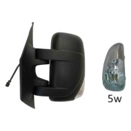 Retrovisore Elettrico Nero Freccia Retrovisore Bianca Specchio Convesso Cromato Termico 7 Pin 5w Sinistro Nissan Nv400 2011
