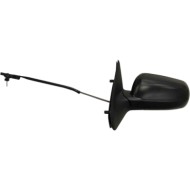 Retrovisore A Cavi Nero Specchio Asferico Cromato (grande) Sinistro Seat Ibiza Dal 1999 Al 2002
