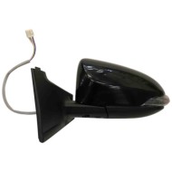 Retrovisore Elettrico Nero Freccia Retr Specchio Convesso Cromato 5 Pin Sinistro Toyota Yaris Dal 2011 Al 2014