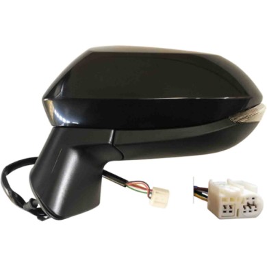 GUIDA_ALLA_SCELTA.JPG Retrovisore Elettrico Nero Verniciabile Freccia Retr Specchio Convesso Cromato 5 Pin Sinistro Toyota Corol