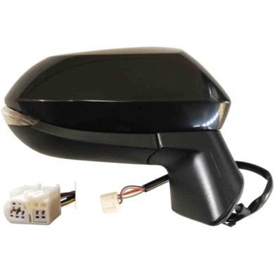 GUIDA_ALLA_SCELTA.JPG Retrovisore Elettrico Nero Verniciabile Freccia Retr Specchio Convesso Cromato 5 Pin Destro Toyota Corolla
