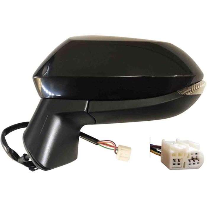GUIDA_ALLA_SCELTA.JPG Retrovisore Elettrico Nero Verniciabile Freccia Retr Specchio Convesso Cromato Termico 6 Pin Sinistro Toyo