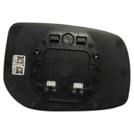 Specchio Convesso Cromato Termico (attacco Rettangolare) Sinistro Toyota Yaris Dal 2006 Al 2011