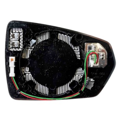 GUIDA_ALLA_SCELTA.JPG Specchio Asferico Cromato Termico Con Sistema Blis Sinistro Volkswagen Polo Vi Dal 2017