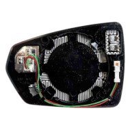 Specchio Convesso Cromato Termico Con Sistema Blis Destro Volkswagen Polo Vi Dal 2017