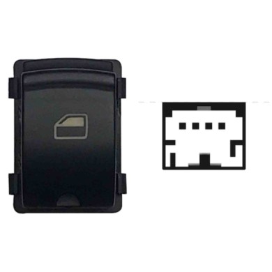 SAD100.JPG Interruttore Alzacristalli Porta Anteriore Dx Porta Posteriore Sx dx Colore Nero/bianco 4 Pin Audi A3 Sportback 05/20