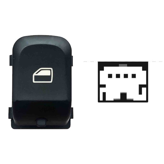 SAD101.JPG Interruttore Alzacristalli Porta Anteriore Dx Porta Posteriore Sx dx Colore Nero/bianco 4 Pin Audi A4 Dal 10/2007 Al 