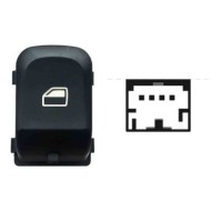 SAD101.JPG Interruttore Alzacristalli Porta Anteriore Dx Porta Posteriore Sx dx Colore Nero/bianco 4 Pin Audi A4 Dal 10/2007 Al 
