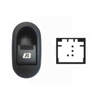 SCT104.JPG Interruttore Alzacristalli Porta Anteriore Sx Alzacristalli Comfort Opr 10653 - 4 Pin Citroen C2 Dal 09/2003 Al 03/20