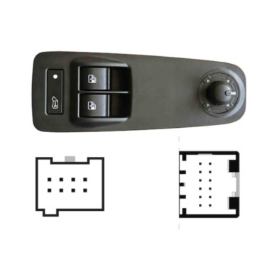 SCT123.JPG Pulsantiera Alzacristalli Porta Anteriore Sx Citroen Jumper Dal 07/2006
