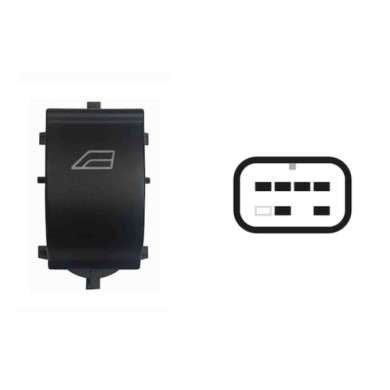 SFD108.JPG Interruttore Alzacristalli Porta Anteriore Dx Ford Focus Dal 02/2011 Al 11/2015