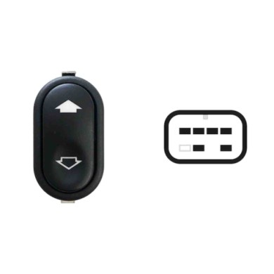 SFD112.JPG Interruttore Alzacristalli Porta Anteriore Sx dx 6 Pin Ford Transit Dal 02/2000 Al 05/2006