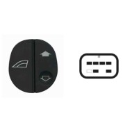 Interruttore Alzacristalli Porta Anteriore Dx (con Logo Alzacristalli) 6 Pin Ford Fiesta Dal 01/1994 Al 10/2005