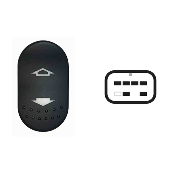 SFD115.JPG Interruttore Alzacristalli Porta Anteriore Dx Alzacristalli Senza Funzione Comfort 6 Pin Ford Focus Dal 10/1998 Al 08