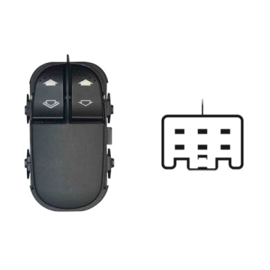 SFD116.JPG Blocco Comandi Alzacristalli Porta Anteriore Sx Ford Focus Dal 09/2001 Al 10/2004
