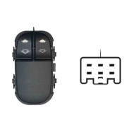 SFD116.JPG Blocco Comandi Alzacristalli Porta Anteriore Sx Ford Focus Dal 09/2001 Al 10/2004