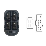 Blocco Comandi Alzacristalli Porta Anteriore Sx Ford Mondeo Dal 10/1996 Al 10/2000