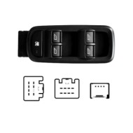 SFD118.JPG Blocco Comandi Alzacristalli Porta Anteriore Sx Ford Fiesta Dal 09/2008 Al 10/2012