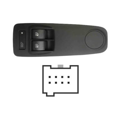 SFT109.JPG Pulsantiera Alzacristalli Porta Anteriore Sx Citroen Jumper Dal 07/2006