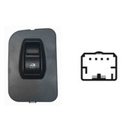 Pulsantiera Alzacristalli Porta Anteriore Dx 1 Interruttore 4 Pin Citroen Nemo Dal 12/2007 Dal 09/2008