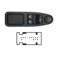 SFT115.JPG Pulsantiera Alzacristalli Porta Anteriore Sx Citroen Jumpy Dal 01/2007 Al 04/2016