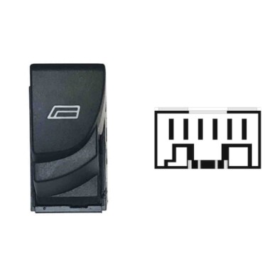 SFT120.JPG Interruttore Alzacristalli Dx Porta Anteriore Sx 6 Pin Citroen Jumper Dal 05/2002 Al 06/2006