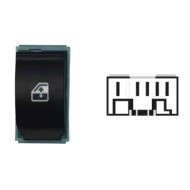 SFT124.JPG Interruttore Alzacristalli 5 Pin Fiat Idea Dal 10/2003 Al 12/2012