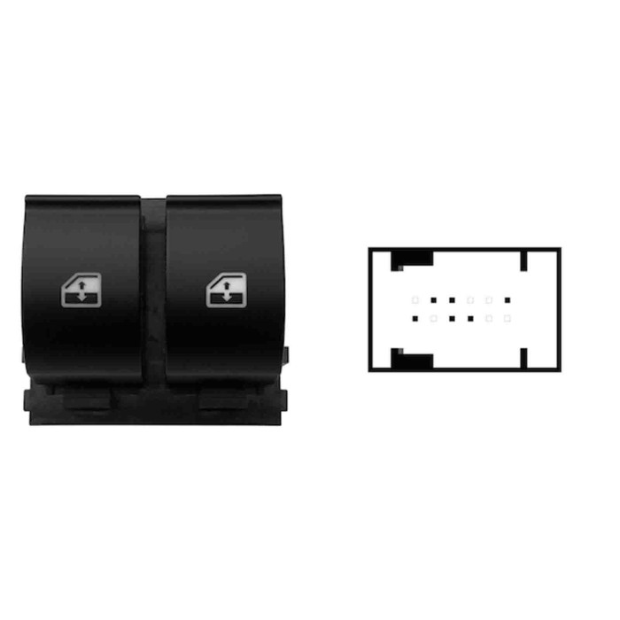 SFT129.JPG Blocco Comandi Alzacristalli Anteriori Sx 6 Pin Fiat Grande Punto Dal 05/2008 Al 06/2012
