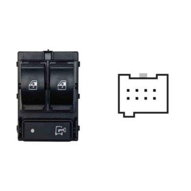 SFT130.JPG Blocco Comandi Alzacristalli Anteriori Sx 8 Pin Fiat Ducato Dal 03/2014