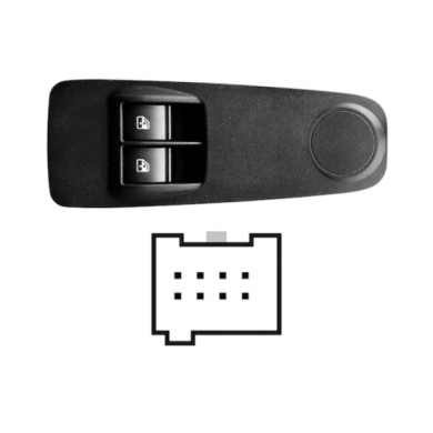 SFT133.JPG Pulsantiera Alzacristalli Porta Anteriore Sx Fiat Ducato Dal 04/2012 Al 02/2014