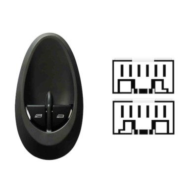 SID102.JPG Pulsantiera Alzacristalli Porta Anteriore Sx Retrovisori Manuali 2 Interruttori 12 Pin Iveco Daily Dal 02/2000 Al 04/
