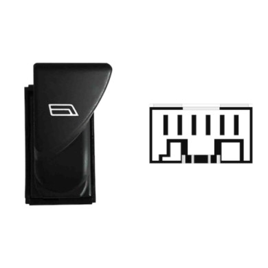 SID103.JPG Interruttore Alzacristalli Dx Porta Anteriore Sx 6 Pin Iveco Daily Dal 02/2000 Al 04/2006