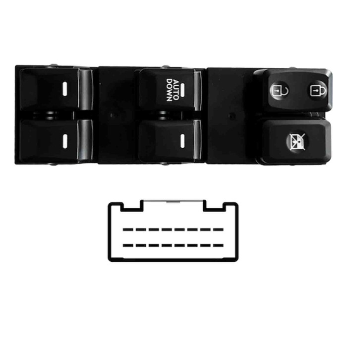 SKA100.JPG Blocco Comandi Alzacristalli Porta Anteriore Sx Kia Sportage Dal 08/2010 Al 09/2015