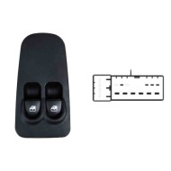 Pulsantiera Alzacristalli Porta Anteriore Sx 2 Interruttori 10 Pin Lancia Ypsilon Dal 07/2003 Al 06/2011