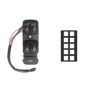 SMB100.JPG Blocco Comandi Alzacristalli Anteriore Sx Mercedes Classe C W/s203 Dal 05/2000 Al 11/2006