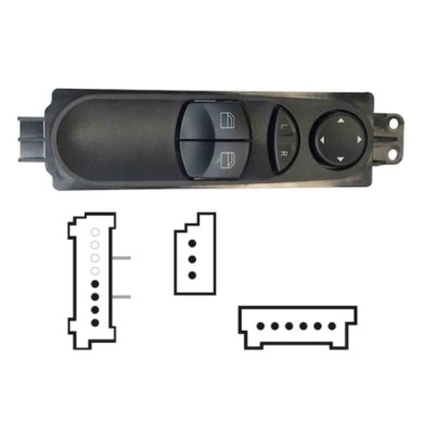 SMB103.JPG Pulsantiera Alzacristalli Porta Anteriore Sx Mercedes Sprinter Dal 05/2009