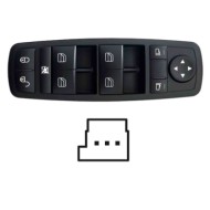 SMB107.JPG Blocco Comandi Alzacristalli Porta Anteriore Sx Mercedes Classe B T245 Dal 04/2005 Al 11/2011