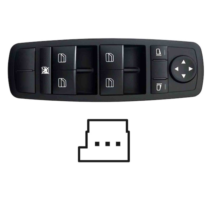 SMB110.JPG Blocco Comandi Alzacristalli Anteriore Sx Mercedes Classe Gl X164 Dal 04/2006 Al 12/2011
