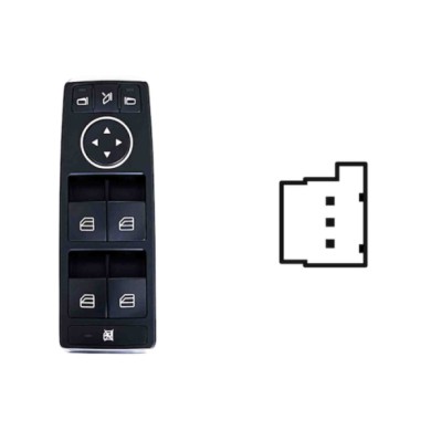 SMB117.JPG Pulsantiera Alzacristalli Porta Anteriore Sx Mercedes Classe C W/s204 Dal 01/2011 Al 08/2014