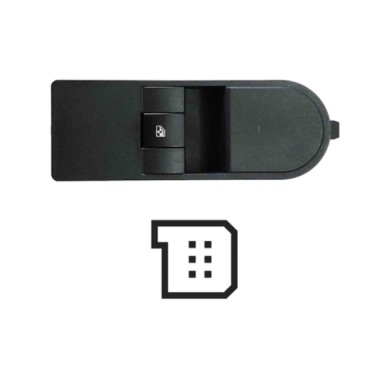SOP104.JPG Pulsantiera Alzacristalli Porta Anteriore Dx Colore Grigio Antracite 1 Interruttore 6 Pin Opel Astra H Dal 03/2004 Al
