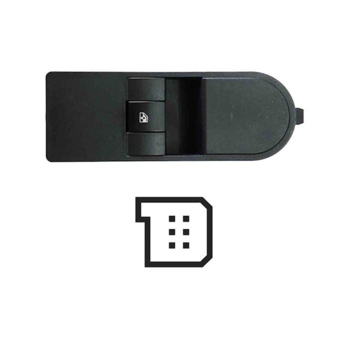 SOP104.JPG Pulsantiera Alzacristalli Porta Anteriore Dx Colore Grigio Antracite 1 Interruttore 6 Pin Opel Astra H Dal 03/2004 Al
